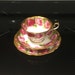 Royal Albert Old English Rose Heavy Gold Trim Teacup Saucer and Plate