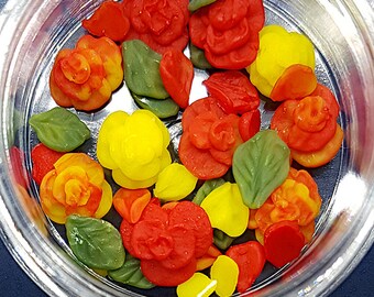 Nail charms Flat Roses set