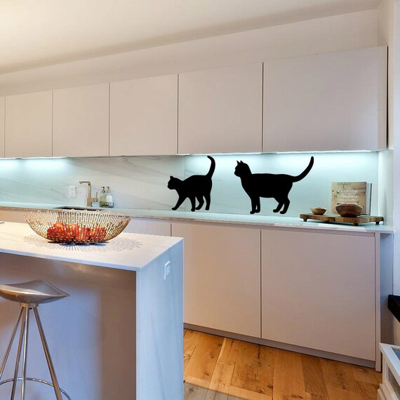 Cat Wall Decal Cute Cats Vinyl Sticker Home Arts Animal Wall