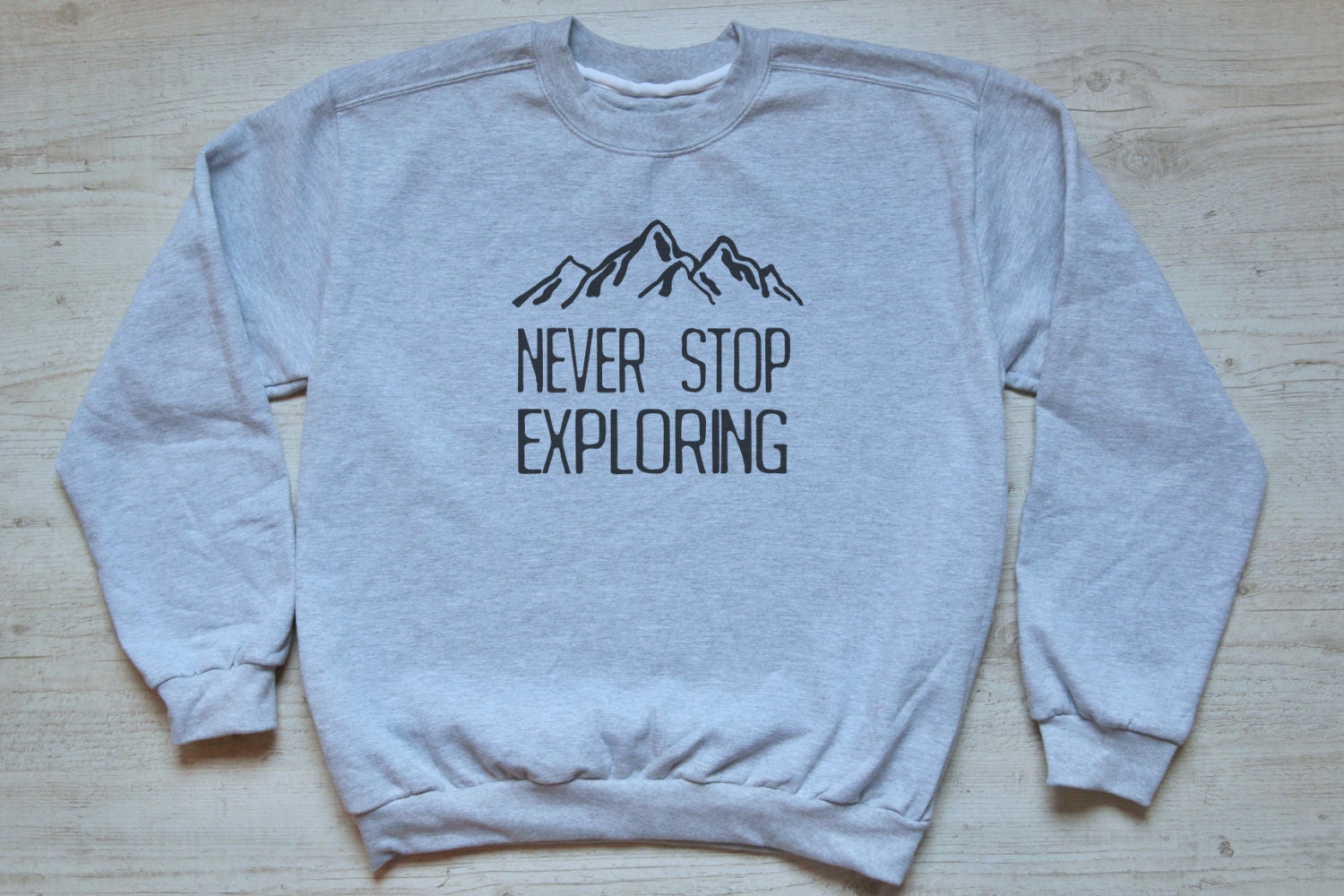 the north face never stop exploring sweatshirt