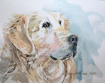 Golden Retriever Original Watercolor
