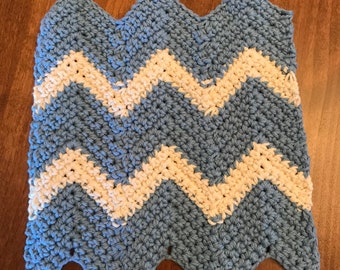 Cotton Crocheted Dish Towels chevron
