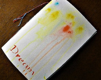 Art journal, handmade journal, watercolor paper, ready to use, art journaling, travel journal