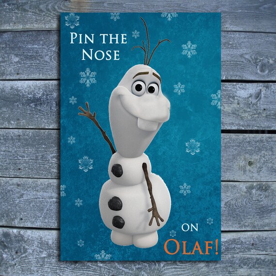 pin the nose on olaf instant download diy