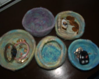 Knitted Felted Bowls