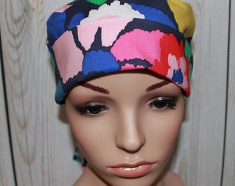 In Bloom,Women's Surgical Scrub Hat, Chemo Hat, OR Nurses Hat, Surgical Scrub Hat, Vet, Vet Tech