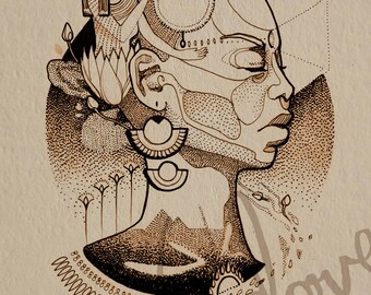 Goddess Isis - Fine Art Print by Vondove