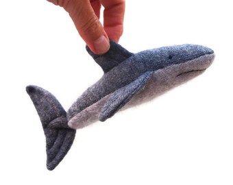 Shark, waldorf toy, stuffed animal, waldorf animal, toy shark, waldorf sea creature, waldorf fish, toy fish