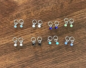 Handmade Bead Stitch Markers- Set of 16