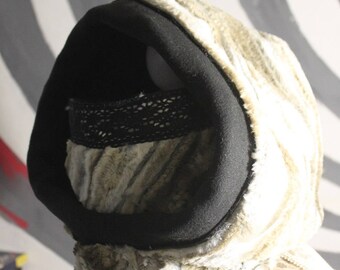 Monster hood, fleece lined
