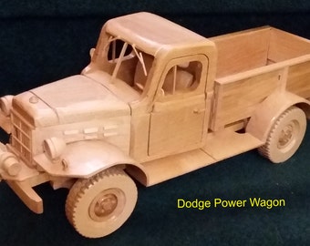 Dodge Power Wagon - hand crafted from wood