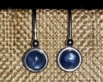 Blue Kyanite Sterling Silver Earrings