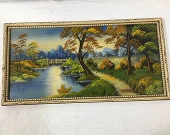 Wonderful, small oil painting of rural Florida by C. Antone Oehler