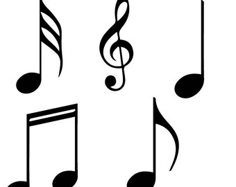 Music SVG, Cutting File, Musical Notes Silhouette, Music cricut svg, Musical Notes svg, SVG Bundle, clef svg, Note svg
