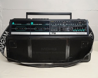 Magnavox D8300 Dual Stereo Radio Cassette Recorder Boombox - Free Shipping