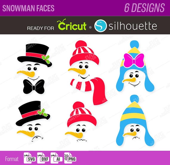 Download SNOWMAN FACE SVG snowman face Christmas svg files cricut