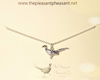 Sterling Silver Pheasant Necklace