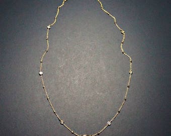 Sofia 18K Gold Delicate Choker Necklace Women Fashion Jewelry Layer Necklace