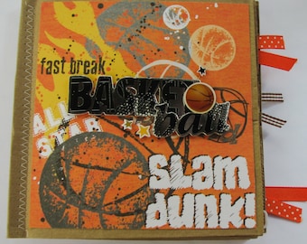 Basketball Paperbag Scrapbook