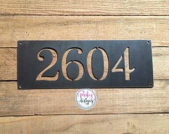 Metal House Number Sign | Home Address Sign | Address Sign | Address Number Sign | Metal Address Sign | Metal Address Numbers | A5