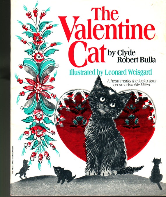 The Valentine Cat + Clyde Robert Bulla + Leonard Weisgard + 1994 + Vintage Kids Book