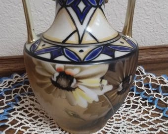 Hand Painted Nippon Vase
