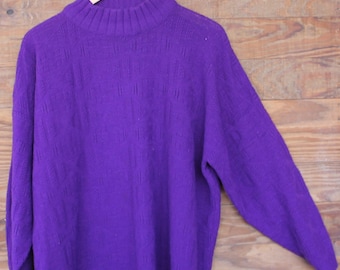 Vibrant Purple Comfy Sweater