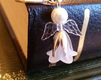 Guardian angel on Tbetan silver bookmark
