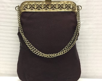 Vintage Purse, Plum Formal Handbag