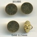 Button Shanks, 25 12.5mm Bright Gold Plated item J0178S
