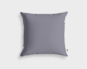 Basic grey LILAC cushion - Made in France - 45 x 45 cm