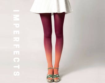 IMPERFECT, Ombré Tights in Dahlia