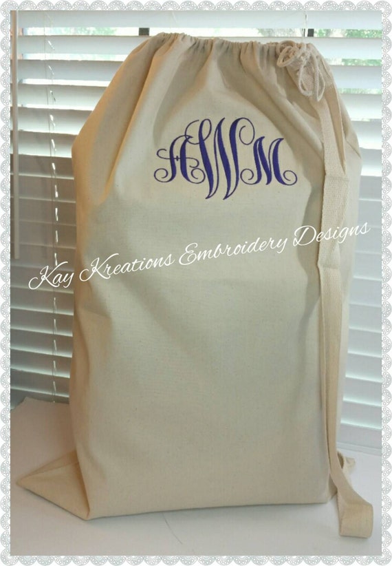 Monogrammed Laundry Bags College Dirty Cloths BagSchool