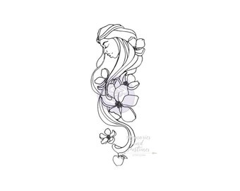 Eve - Creating In Faith Cling Stamps - Prima Jamie Dougherty - Bible Journaling Bible Art Christian Stamp - 524782