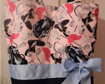 Pink & Blue Fore Golf Golfer Purse Tote BAG or Diaperbag