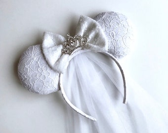 Bride Ears with Detachable Veil