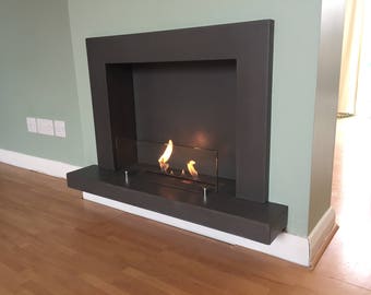 Concrete Bioethanol Fireplace with Hearth / Biofire Fire / Priced Case by Case