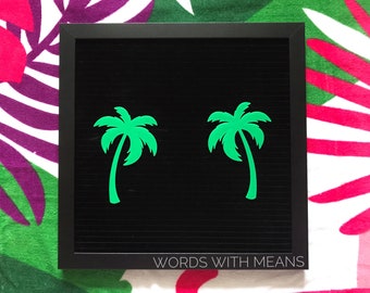 Palm Tree Letterboard Set