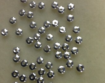 Silver rondelle spacer 4.5 x 2.4 mm NICKEL FREE