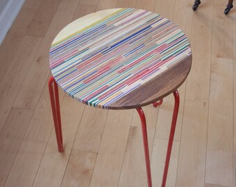 Recycled Skateboard Side Table