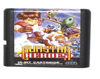 Gunstar Heroes Fan Made Custom Sega Genesis Game. 16bit!