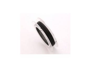 10 m crinelle wire 0.45 mm black
