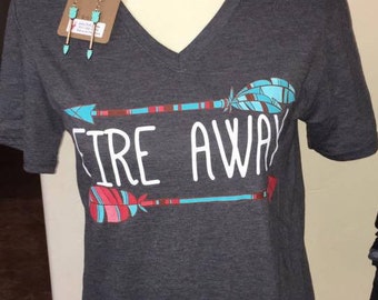 Fire Away V-Neck T-Shirt