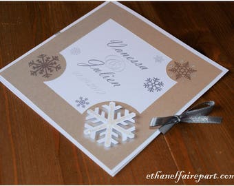 Great cold - set of 10 wedding invitations