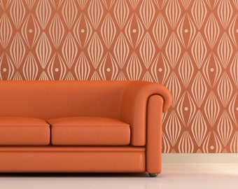 RETRO BALLOONS (spots) Allover Wallpaper Stencil / Reusable Stencils / DIY / Home Decor / Interiors / Feature Wall / Wallpaper alternative