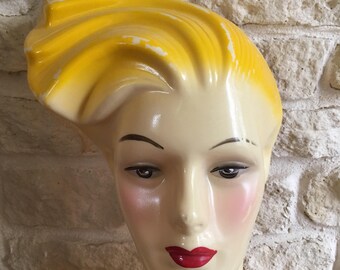 Plastic female bust mannequin