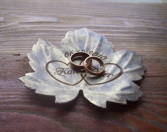 ring holder / jewelry holder / ring dish / Personalized Ring Dish / 6th anniversary gift / ring bearer / wedding gift /