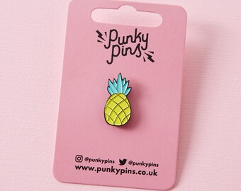 Chunky Pineapple Enamel Pin Badge // Fruit Soft Enamel Lapel Pin/Badge / Pin Game