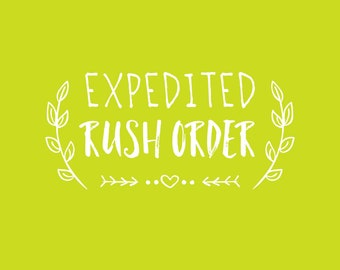 Expedited Rush Order Payment - Read Description