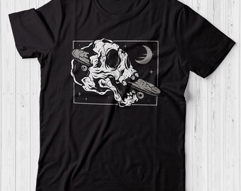 Skull shirt | Etsy
